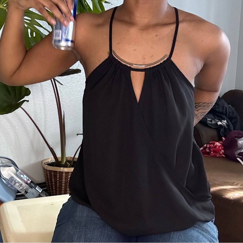 racer back blouse -